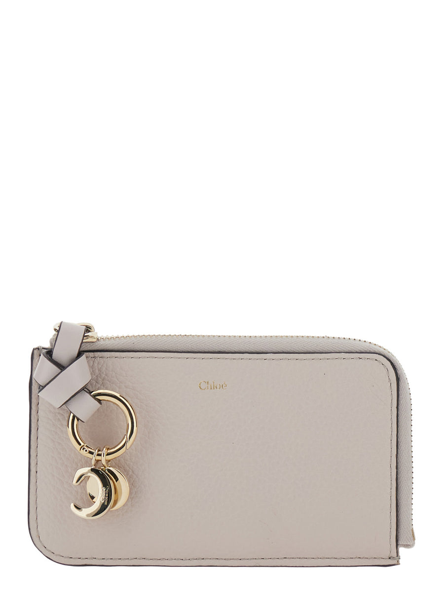 Wallet Grey Hammered Leather