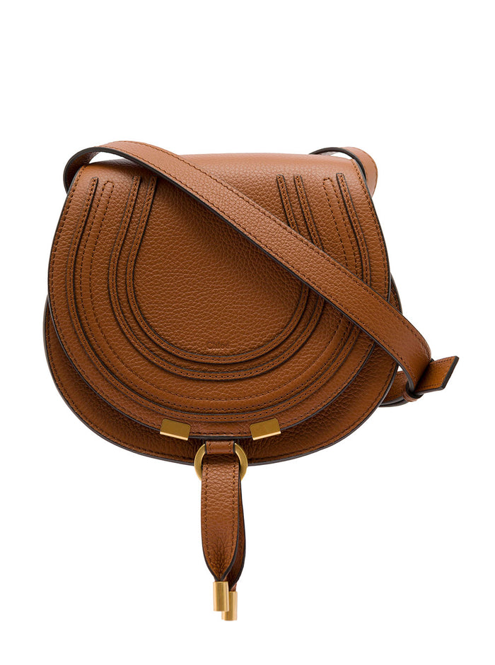 Marcie Brown Leather Saddle Bag Crossbody
