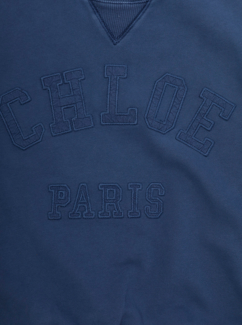 Crewneck Sweatshirt with Logo Printed on the Front in Blue Cotton for Girls Blu Sweatshirts