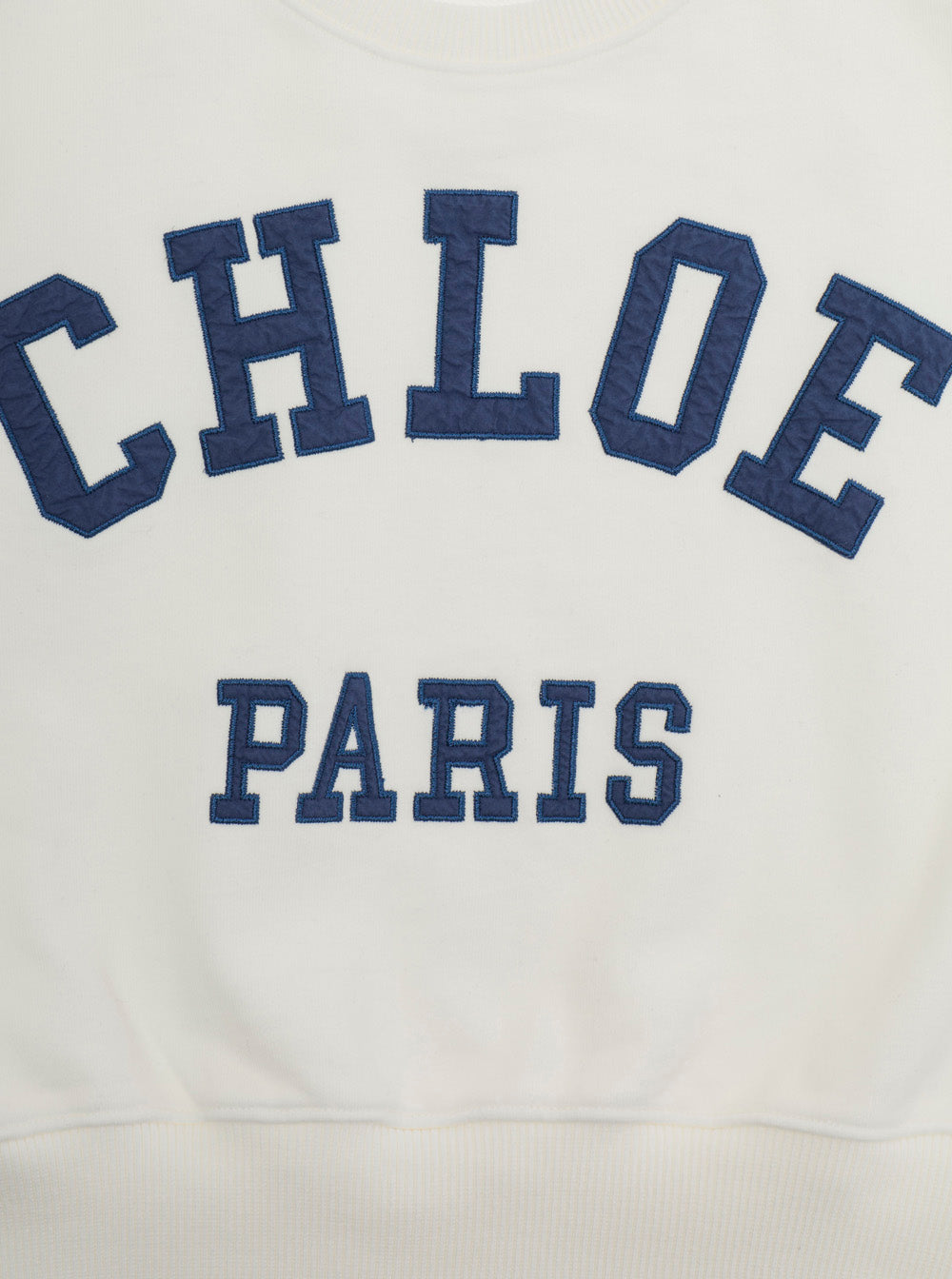 White Sweatshirt C20844117 with Front Details in Cotton for Women Sweatshirts