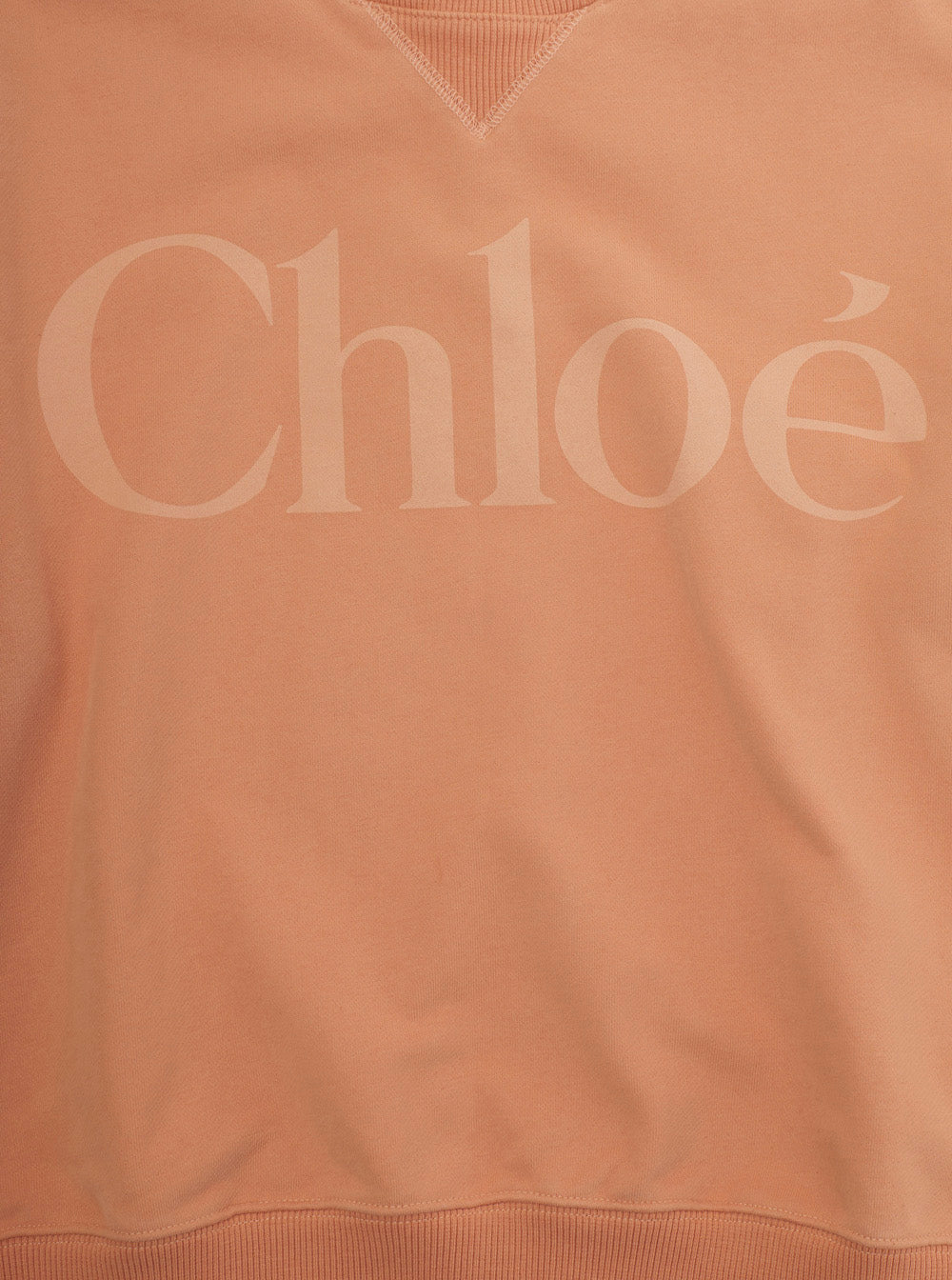 Orange Hoodie C2084543A with Contrast Details in Cotton for Women Sweatshirts