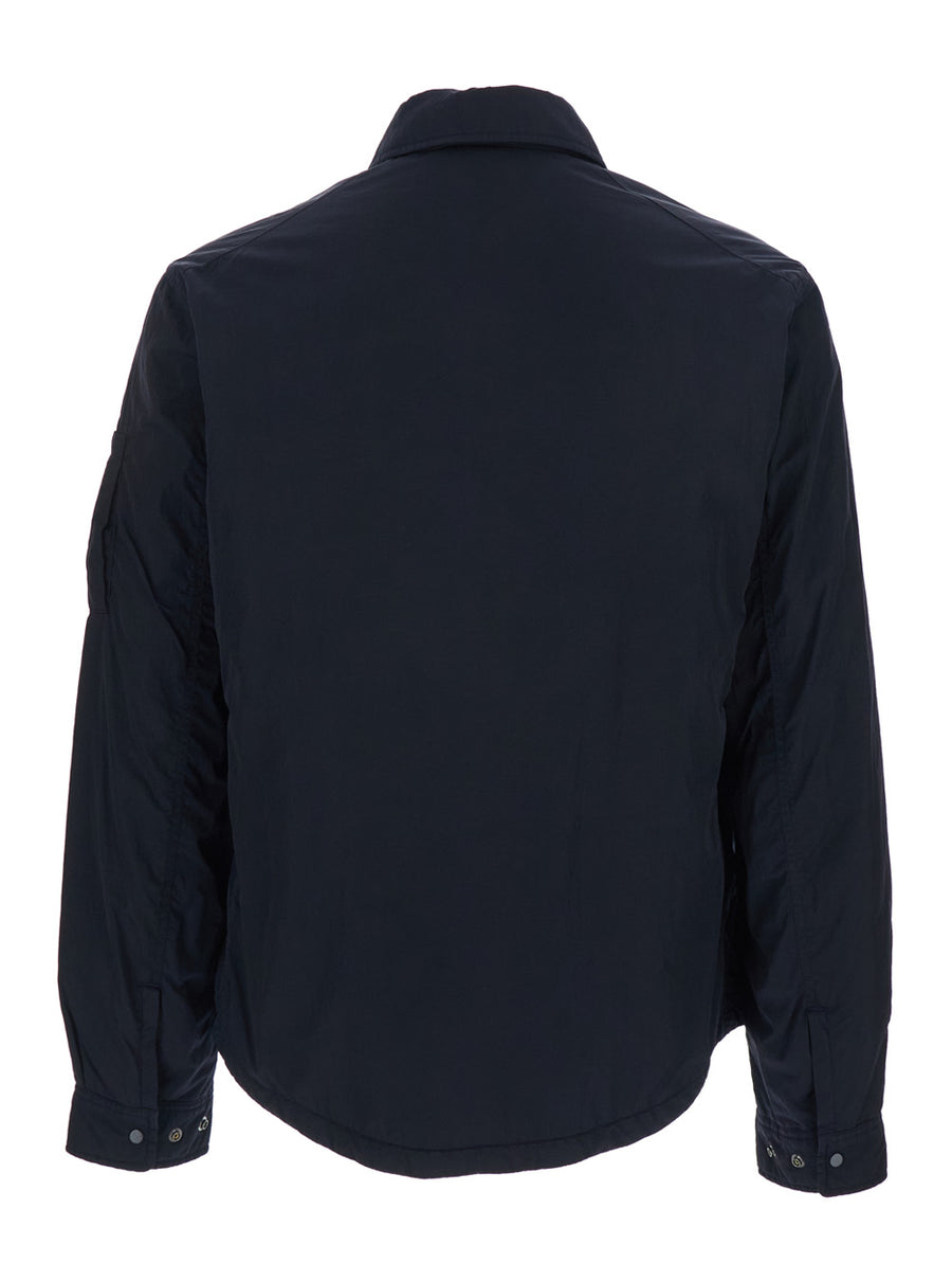 Jacket Blue Tech Fabric Polyamide Coat