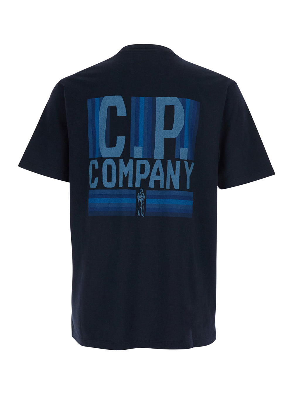 Blue T-Shirt with Round Neck for Men Blu Cotton Tshirts And Polo Shirts