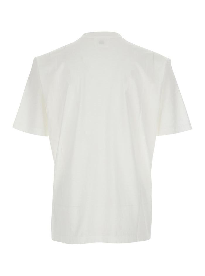 T-Shirt 0 GRAVITY White with Round Neck and Short Sleeves in Cotton Men Tshirts Polo Shirts
