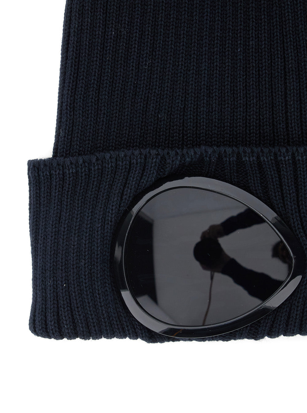 Hat C.P. COMPANY Blue with Google Detail on the Front in Cotton for Men Blu And Gloves