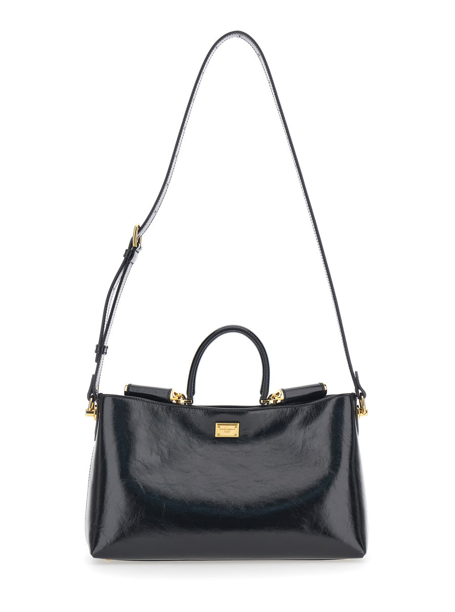 Handbag Vittoria Black Leather Calf Handbags