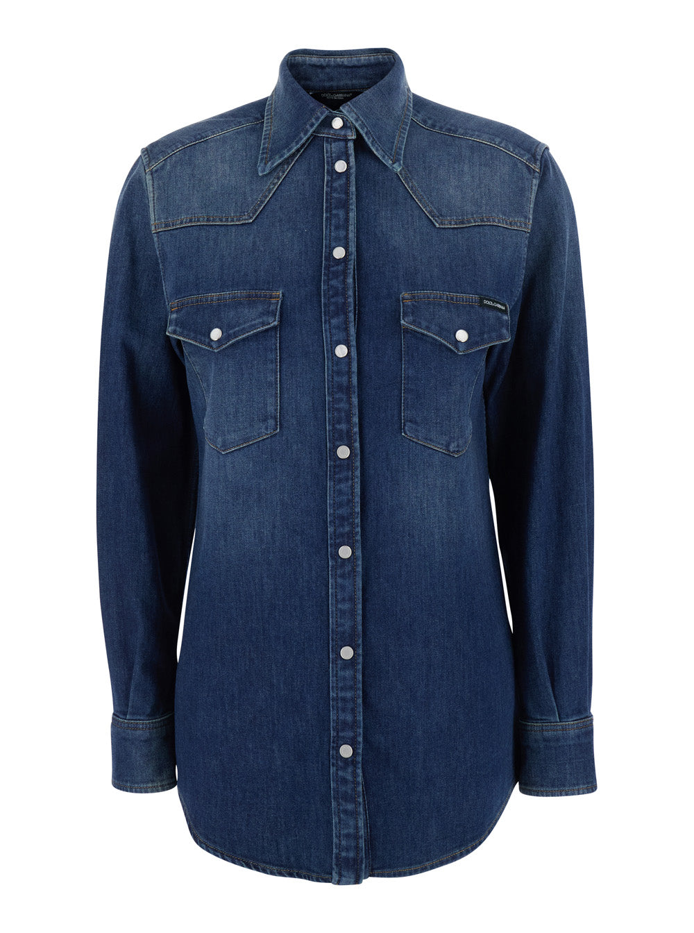 Denim Black Shirts And Blouses