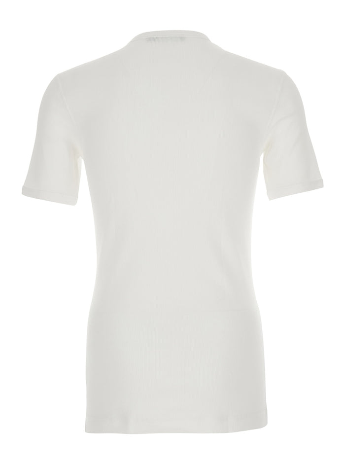 Serafino M-C Jersey White Tshirts And Polo Shirts