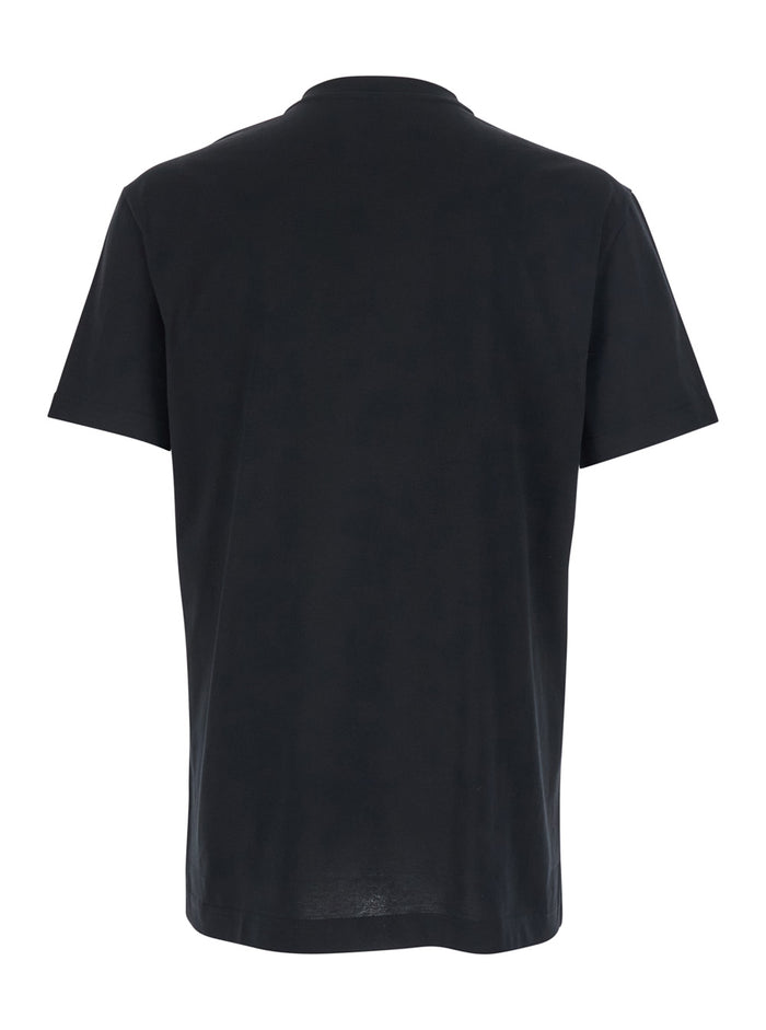 T-shirt G8RN8ZG7P0CN0000 Black with Logo on the Front in Cotton for Men Tshirts And Polo Shirts