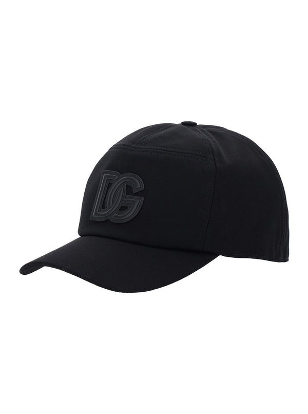 Baseball Cap Black Viscose Hat