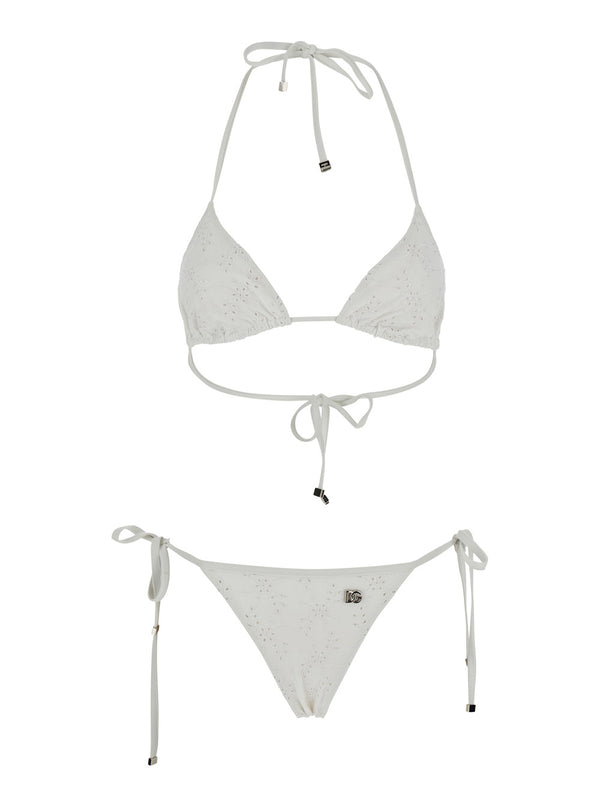 Bikini Triangle White Swimwear