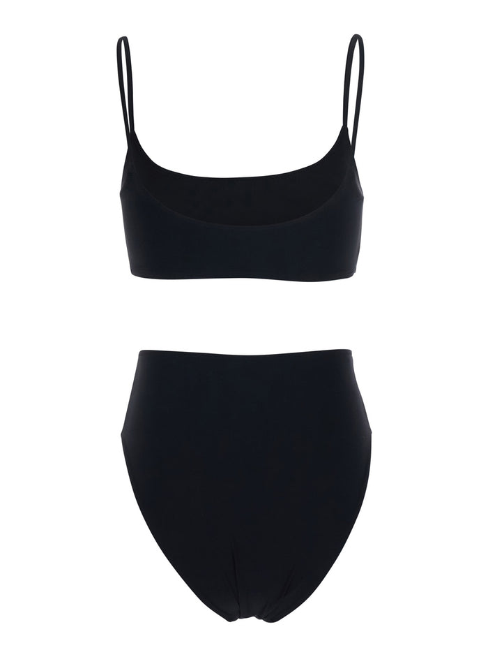 Brassiere+slip Black Beachwear