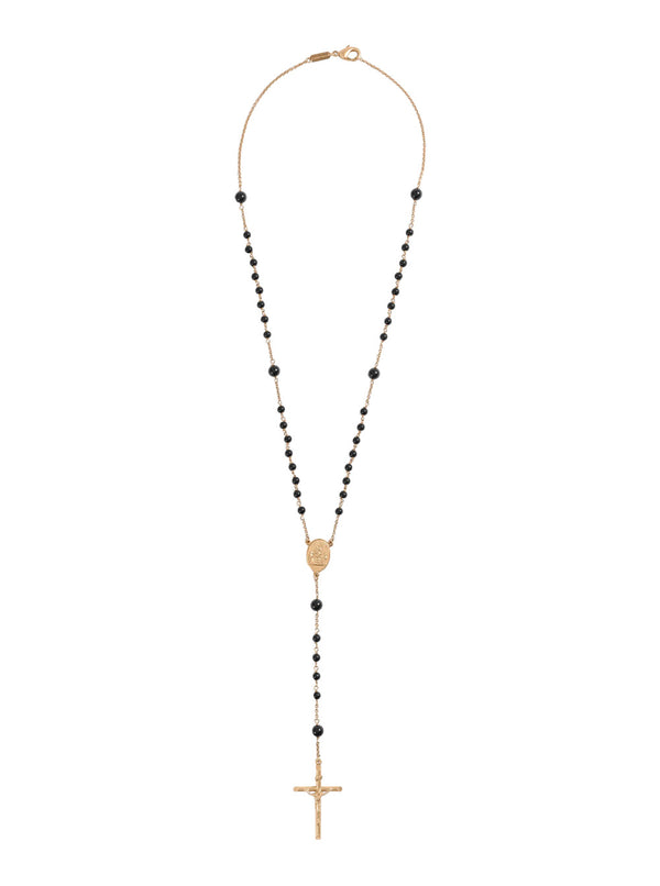 Cross Pendant Necklace, Gold Brass Metallic Necklaces