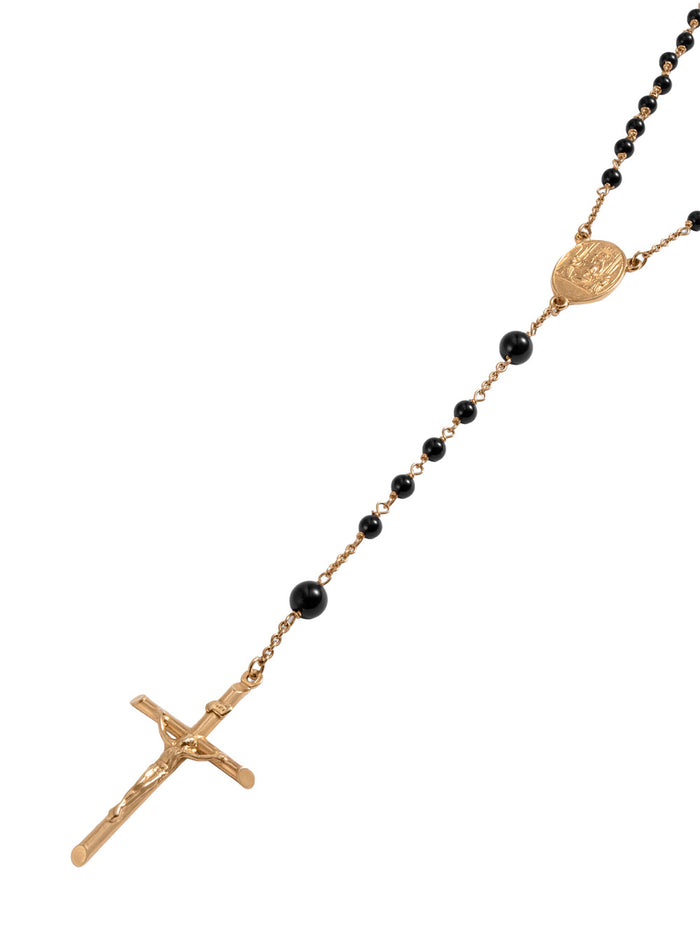 Gold Cross Pendant Necklace with Claw Clasp Closure on the Back for Men Metallic Brass Necklaces