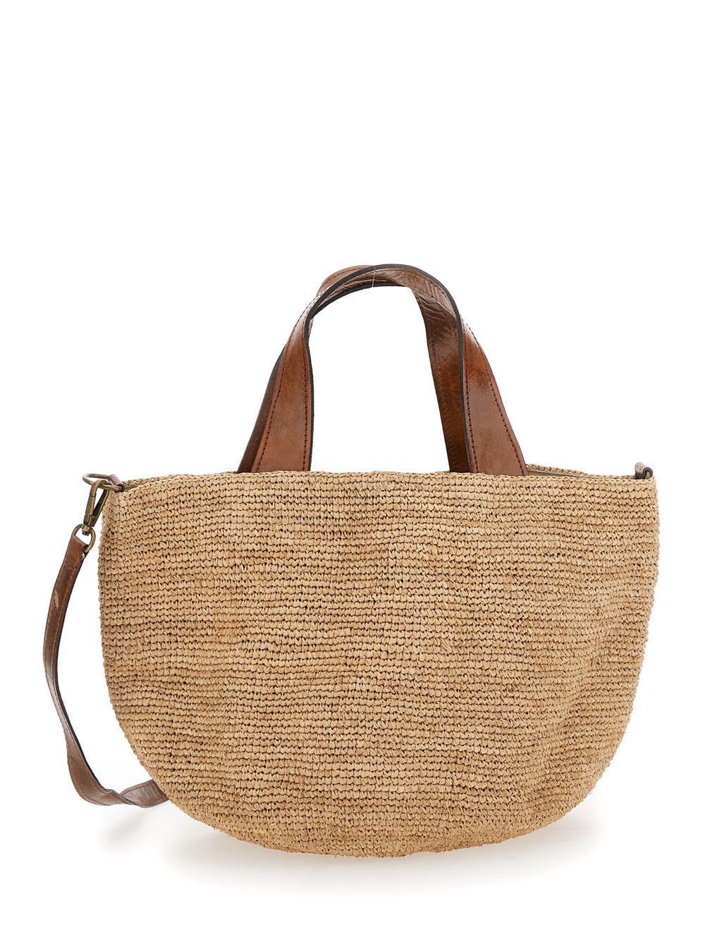 Mirozy Tote Bag with Removable Strap and Drawstring Closure in Beige for Women Crossbody