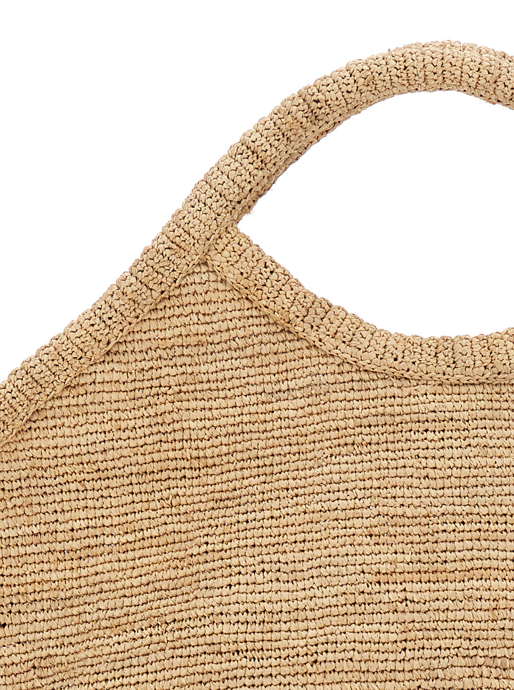 Pure New Beige Leather Crossbody Bag