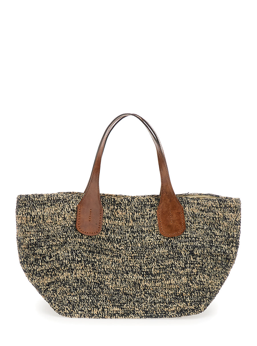 Tote Bag Tokyo Ii White-Black White/black Leather