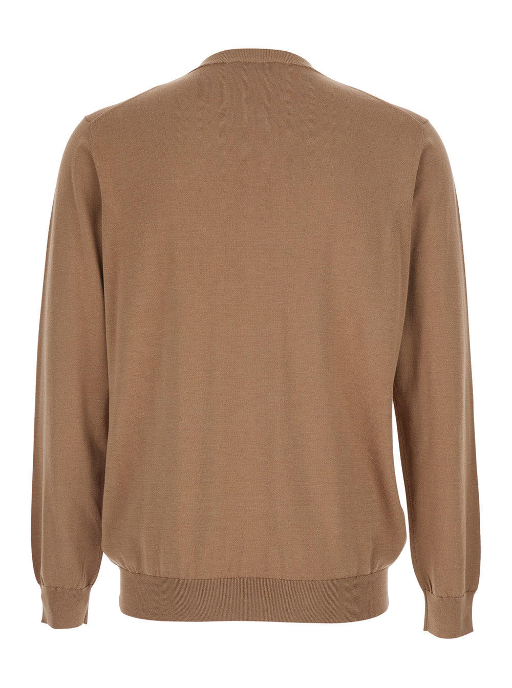 ROUND NECK SWEATER M-L F.16gg Beige in Tech Fabric Jersey