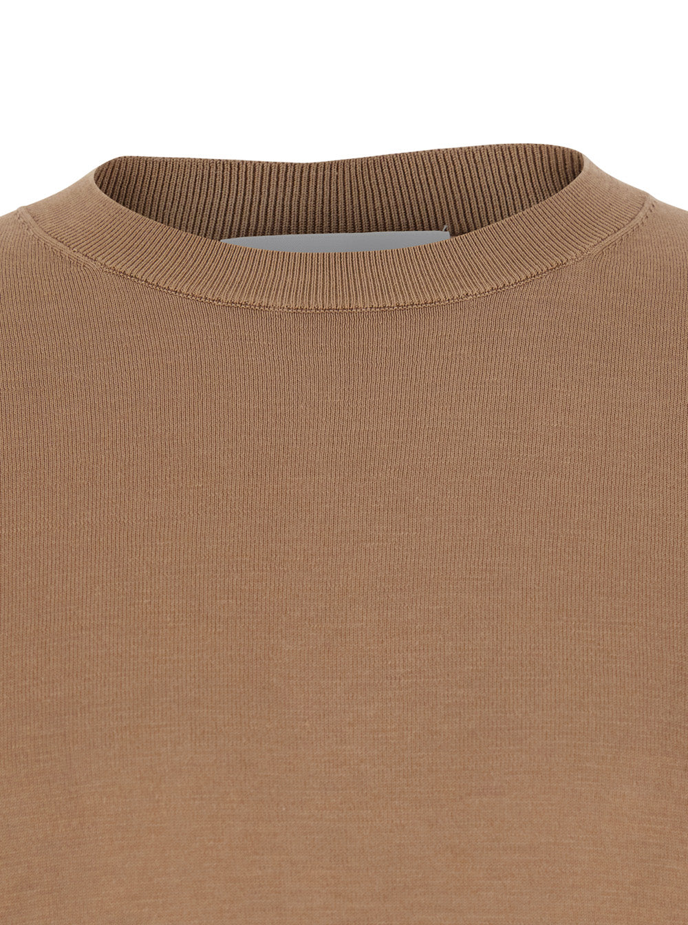 ROUND NECK SWEATER M-L F.16gg Beige in Tech Fabric Jersey