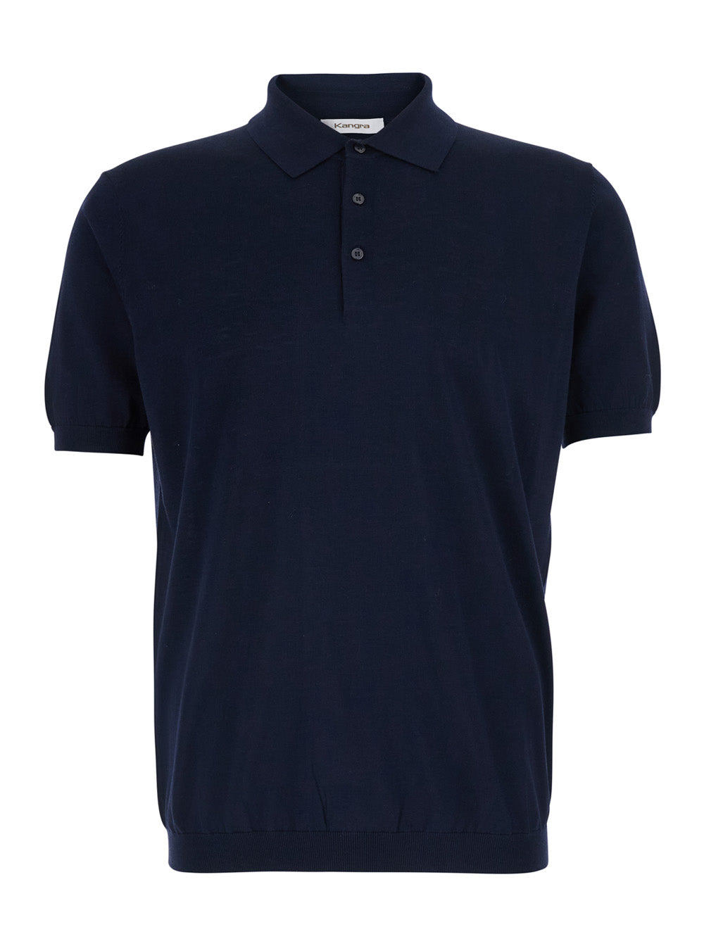 Blue Polo Shirt With Classic Collar And Ribbed Cotton Finishes In For Men Blu Tshirts