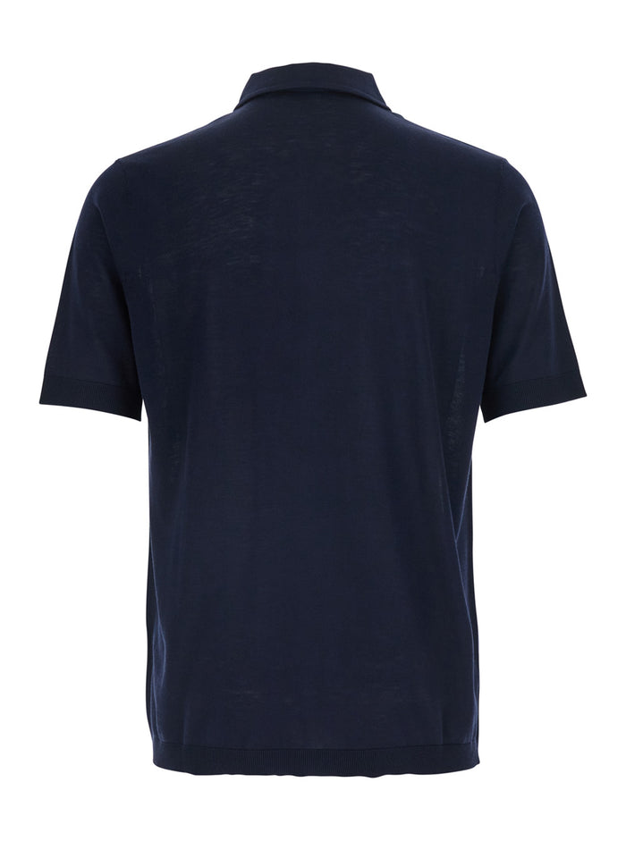 F.16gg Short Sleeve Shirt Blue Blu And Blouses