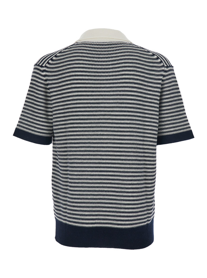 STRIPED POLO M-M - Short-sleeve with multicolored horizontal stripes Cotton Men Multicolor Tshirts And Shirts