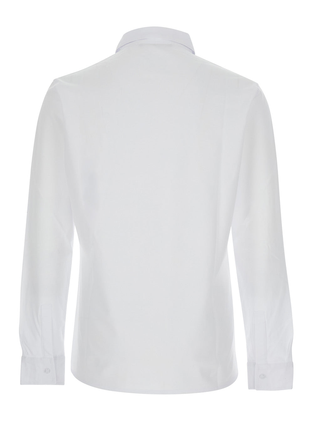 Shirt M-L with Light Piquet Collar White And Blouses