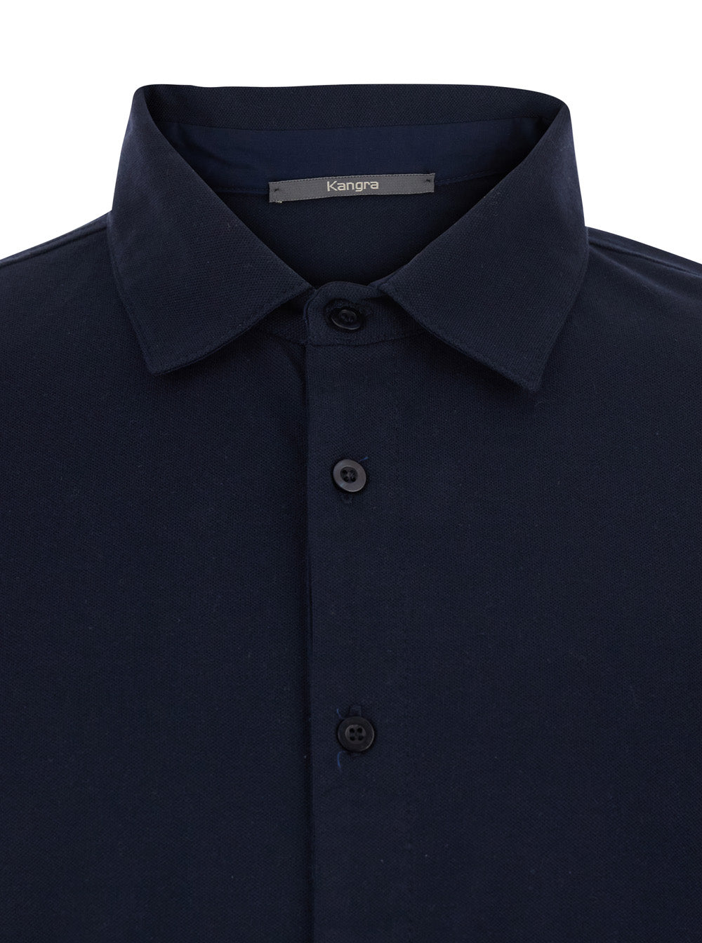 LONG SLEEVE SHIRT IN LIGHT PIQUET Blue Blu And Blouses
