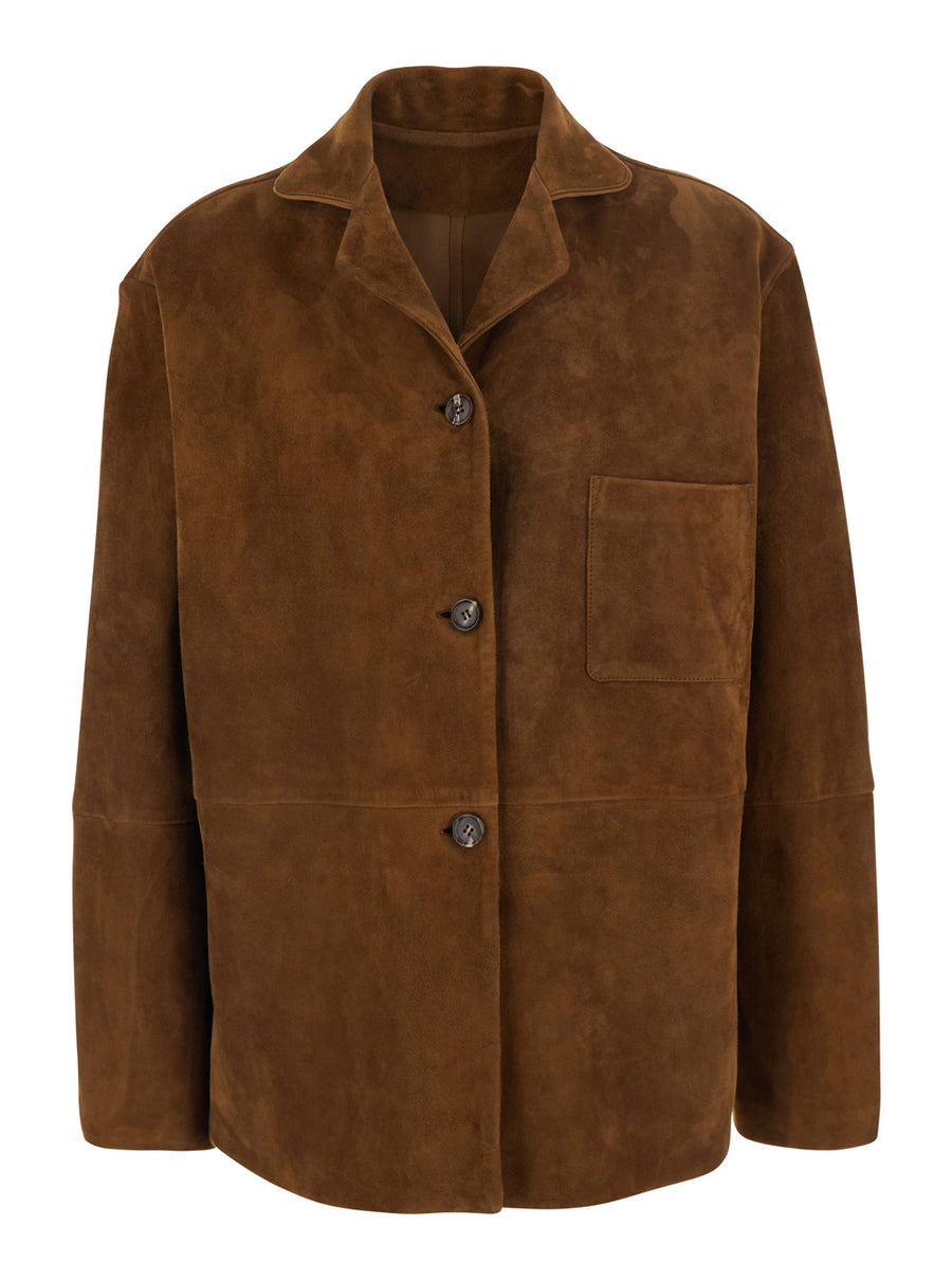 Suede Jacket Brown Blazers