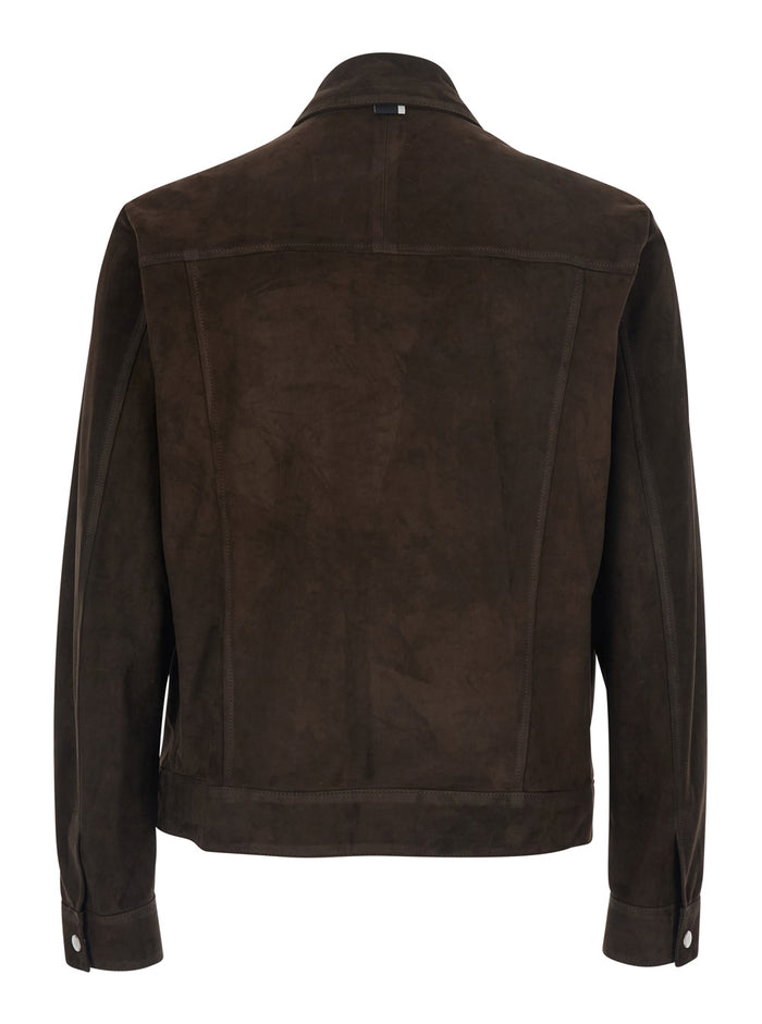 SUEDE BOMBER - Jackets Brown Men Outerwear