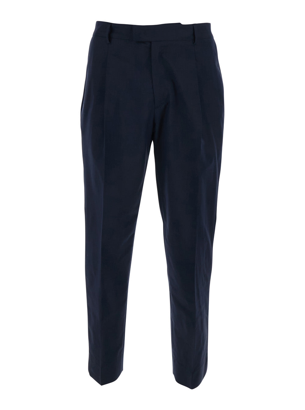 Cotton Pants with Black Details in Wool and Blend for Men Virgin Trousers