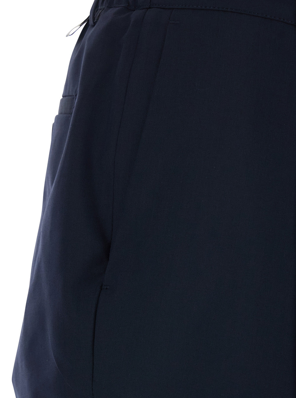 Cotton Pants with Black Details in Wool and Blend for Men Virgin Trousers