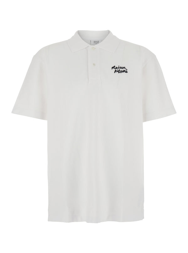 Polo Shirt White Cotton Organic T-shirts