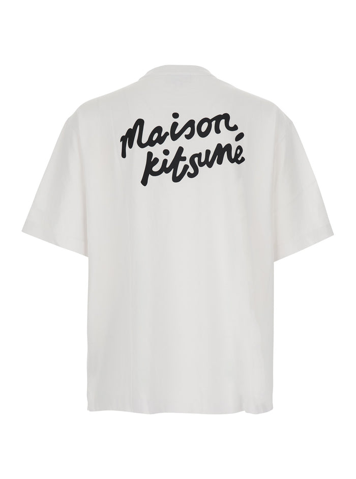 White Oversized T-Shirt With Handwriting Cotton For Women Organic Tshirts And Polo Shirts
