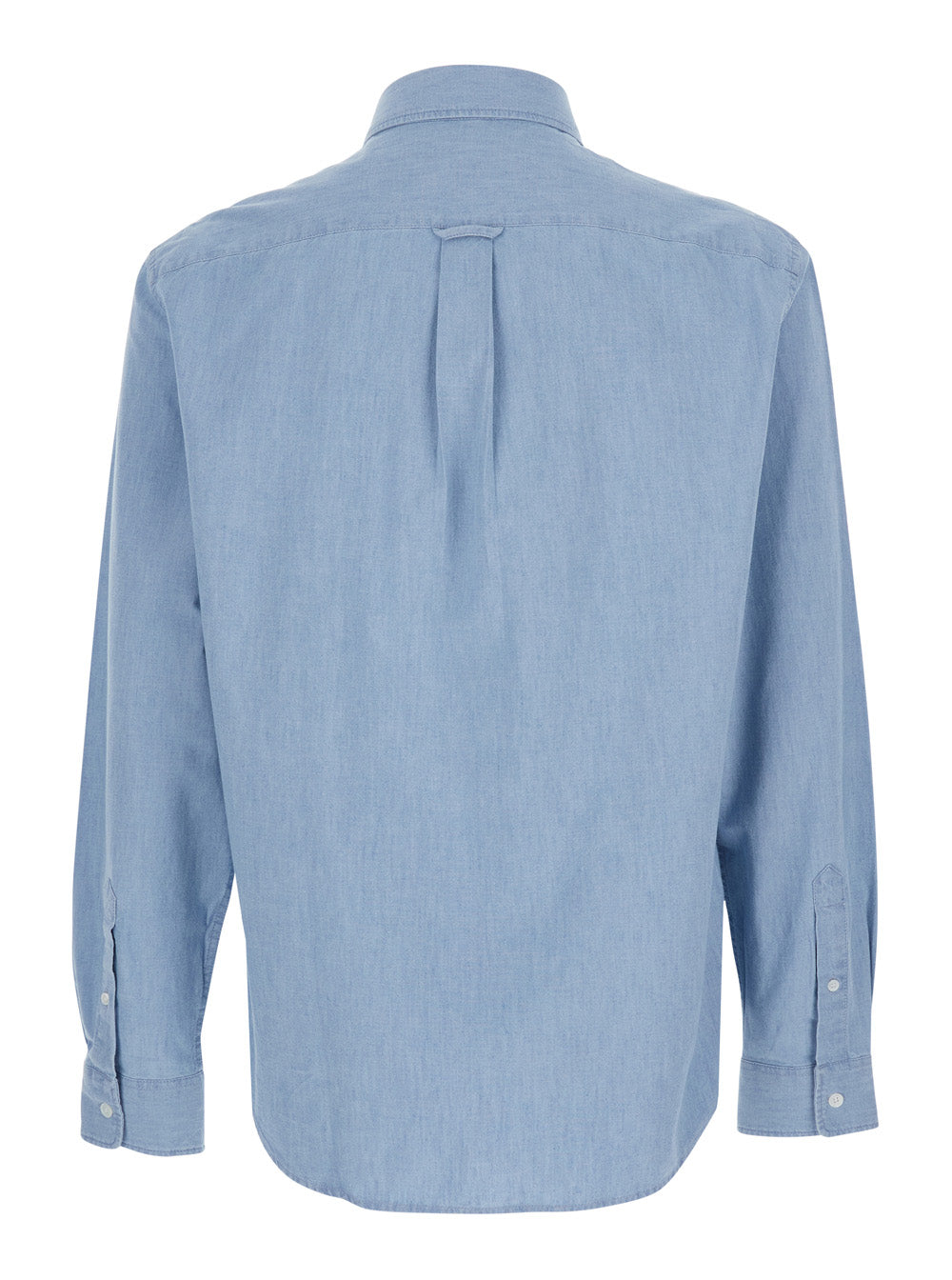 Blue PROFILE FOX REGULAR SHIRT with Classic Collar and Long Sleeves in Cotton for Men Light Blouses