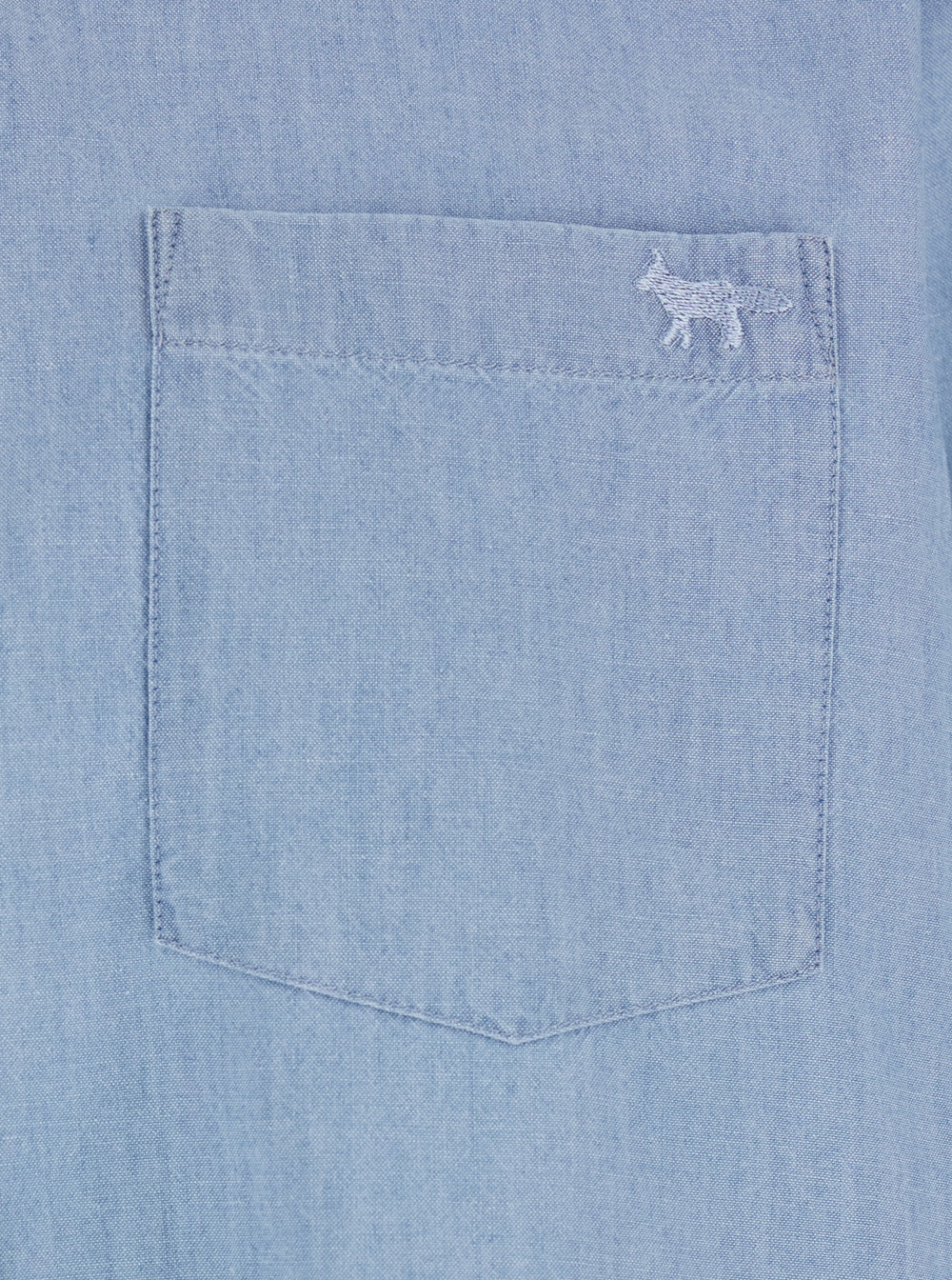 Blue PROFILE FOX REGULAR SHIRT with Classic Collar and Long Sleeves in Cotton for Men Light Blouses