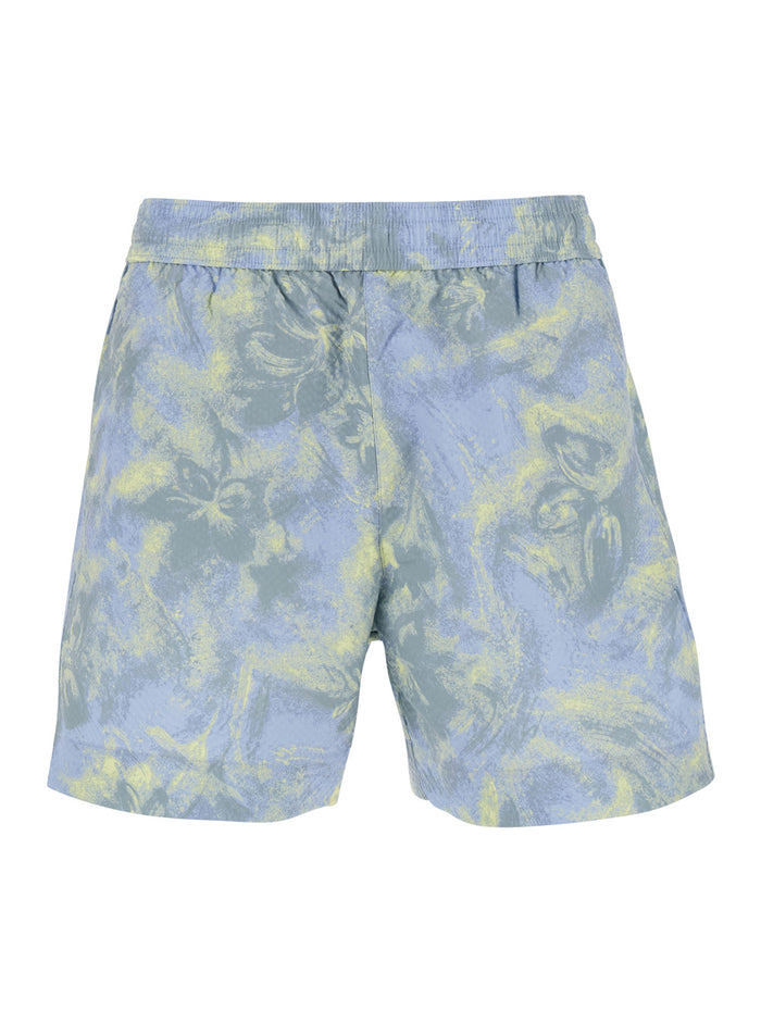 Swimshorts Multicolor Shorts With Elasticated Waist And Side Pockets Tech Fabric For Men Bermuda