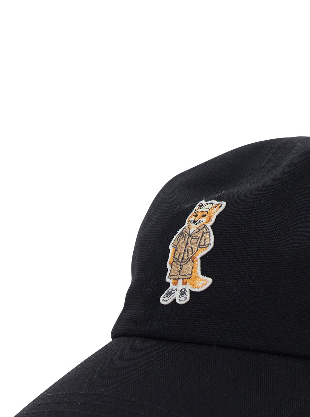 Dressed Fox Cap - Black With Embroidered Logo On The Front Made Of Cotton Unisex Hats And Gloves