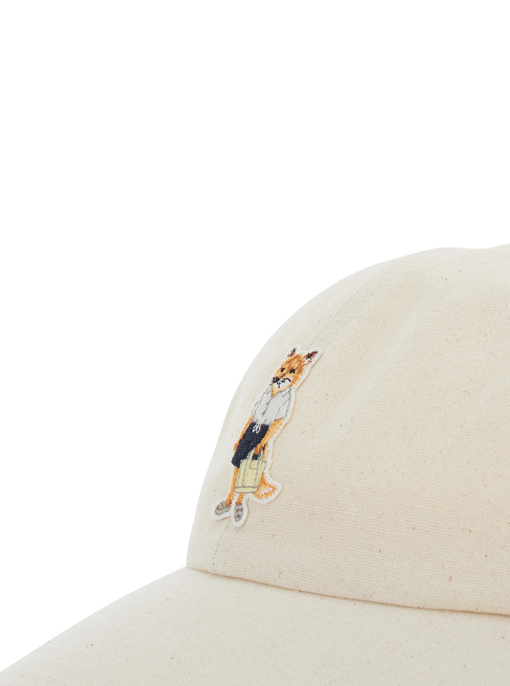 Hat Dressed Fox Beige With Embroidered Logo In Cotton Unisex And Gloves