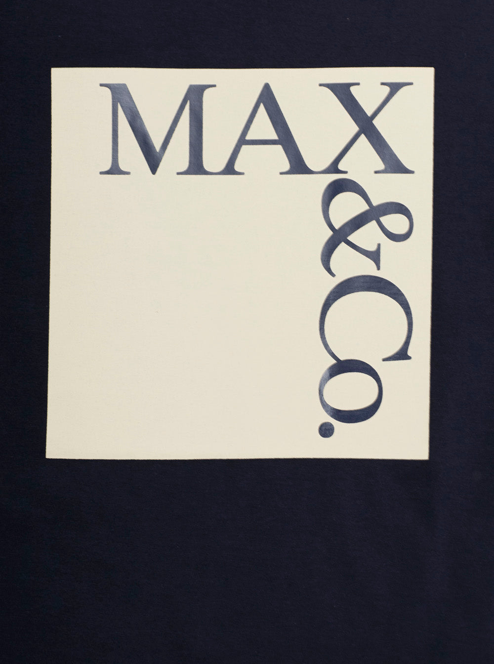T-Shirt MAX&CO KIDS Blue with Maxi Logo Print on the Front in Cotton for Girls Blu Tshirts And Polo Shirts