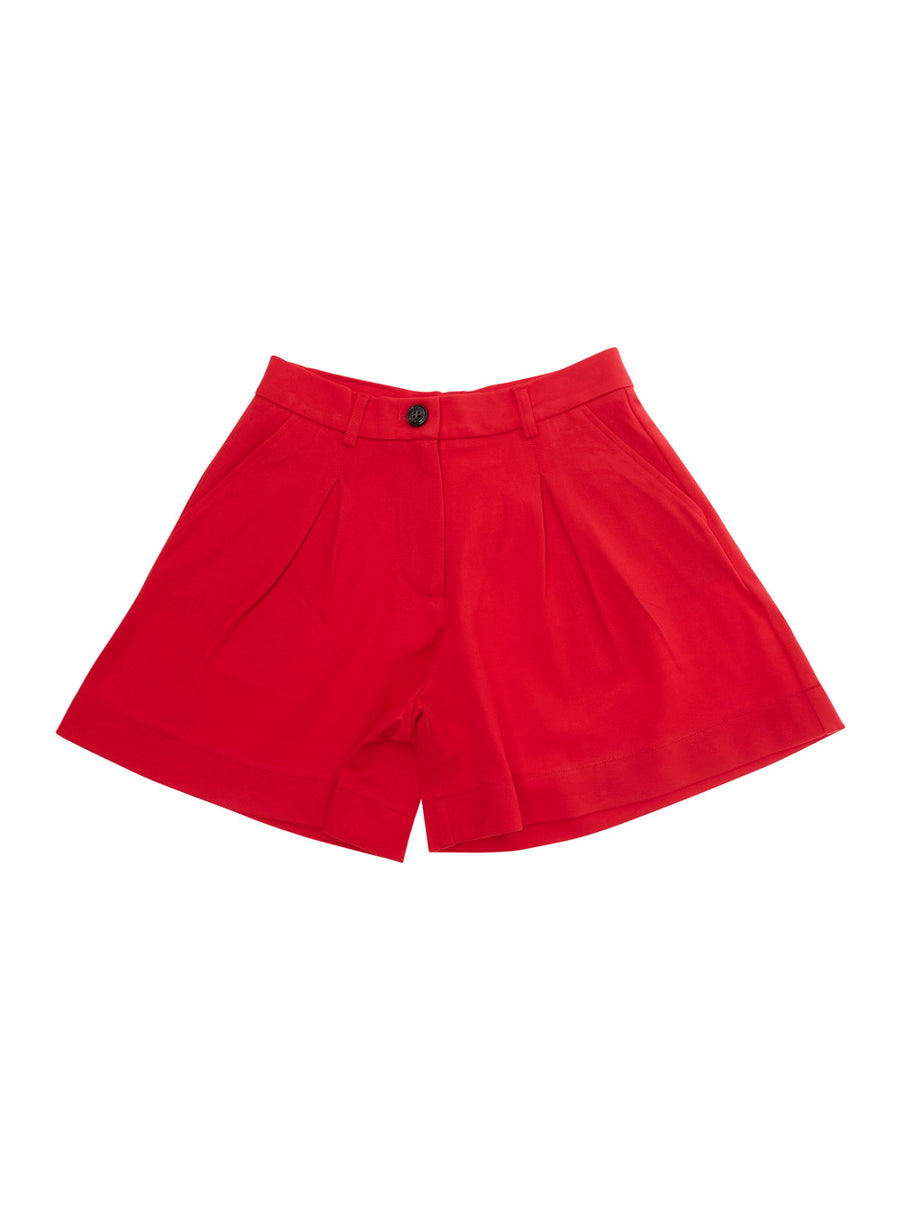 Shorts Viscose Blend Red