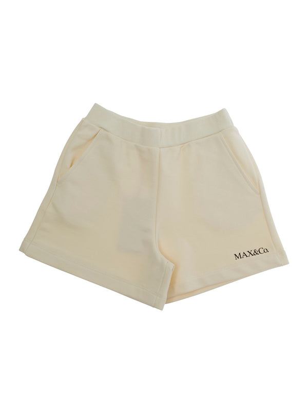 Shorts White Cotton For Girls