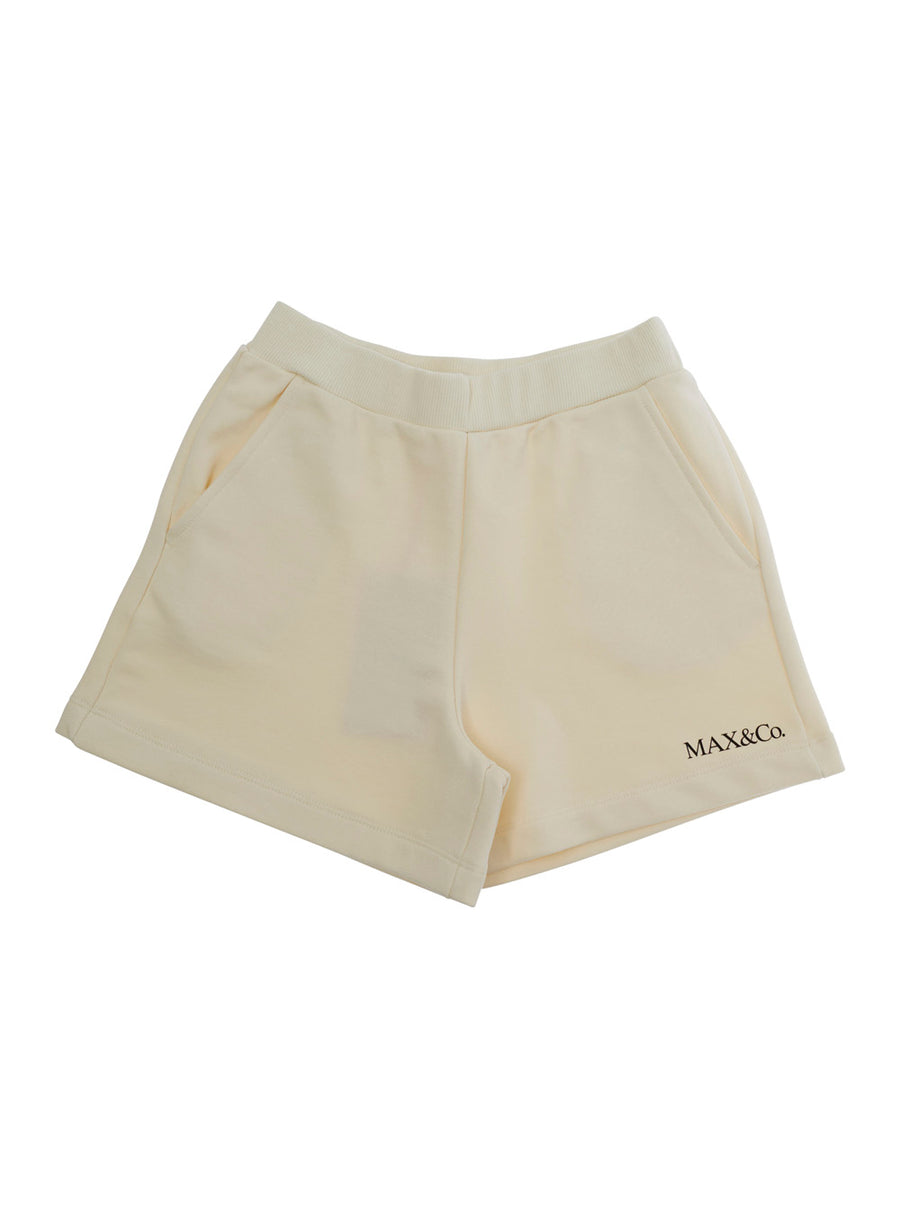 Shorts White Cotton For Girls