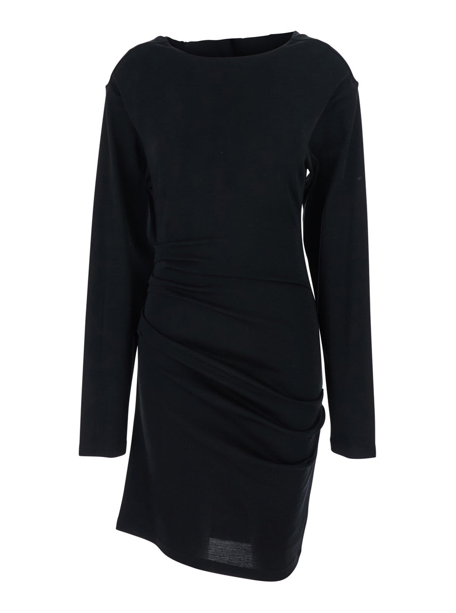 Dress Umido Black Virgin Wool