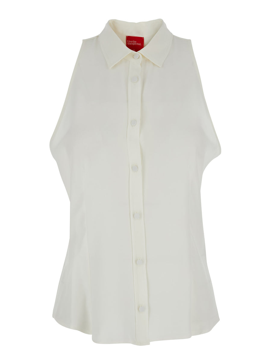 Shirt Coconut White Cotton Blouses