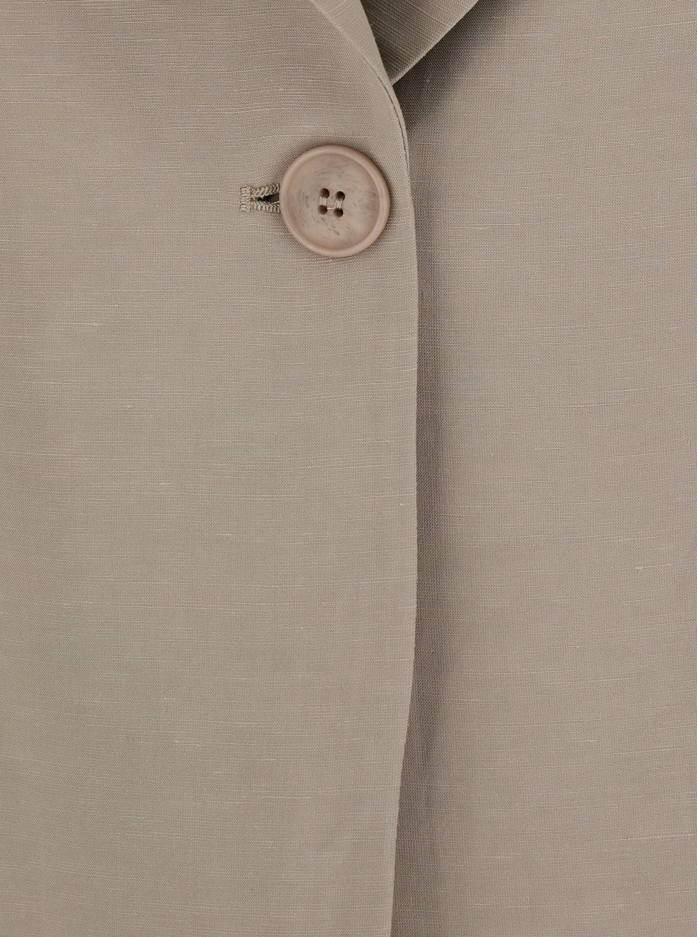 Beige Single-Breasted Jacket With Peak Revers In Fabric Women Blazers