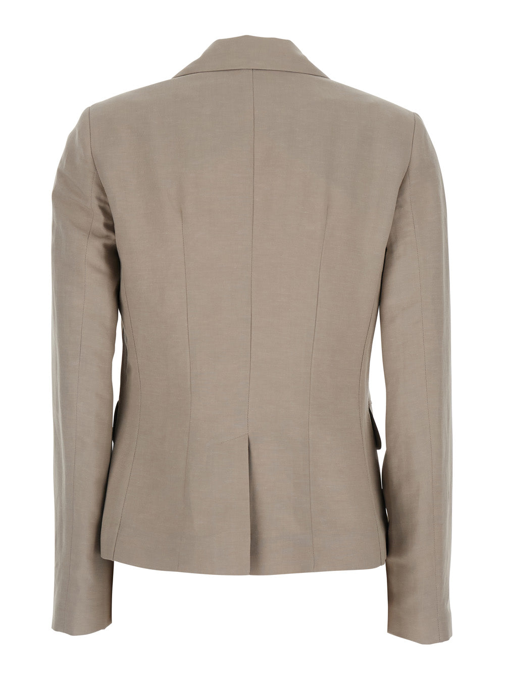 Jacket G375ppottery Gray With Front Closure And Side Pockets In Tech Fabric Women Grey Blazers