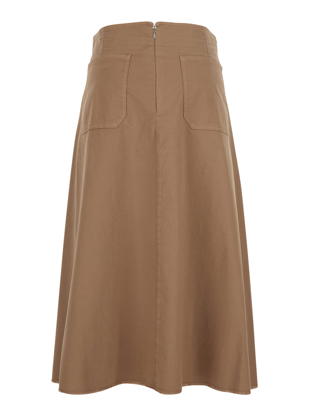 Skirt Gn169psafari With Pleated Details Beige Women