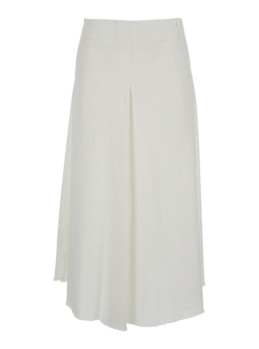 Dress Luna White Pleated High Waist Skirt