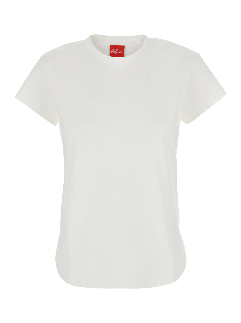 White T-Shirt M304zzss With Round Neck And Short Sleeves Cotton For Women Tshirts Polo Shirts